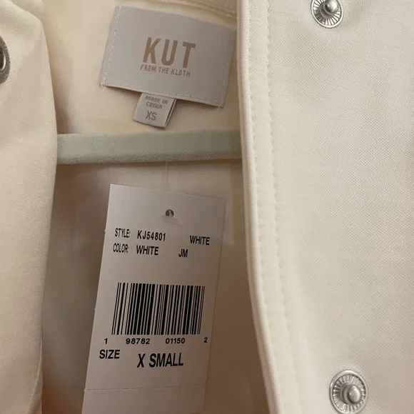 NWT Kut from the Kloth Cream Bomber Jacket - Picture 3 of 6